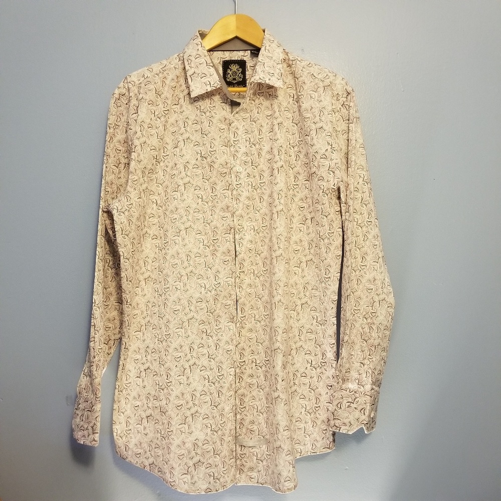 English Laundry  Contrast Collar/Cuff Shirt Lrg
